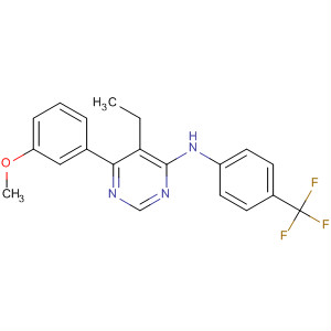 837382-81-7  4-Pyrimidinamine,5-ethyl-6-(3-methoxyphenyl)-N-[4-(trifluoromethyl)phenyl]-