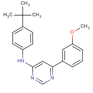 837382-90-8  4-Pyrimidinamine, N-[4-(1,1-dimethylethyl)phenyl]-6-(3-methoxyphenyl)-