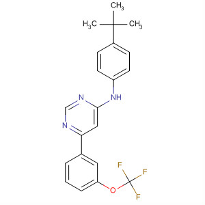 837382-91-9  4-Pyrimidinamine,N-[4-(1,1-dimethylethyl)phenyl]-6-[3-(trifluoromethoxy)phenyl]-