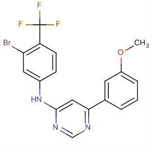 837382-95-3  4-Pyrimidinamine,N-[3-bromo-4-(trifluoromethyl)phenyl]-6-(3-methoxyphenyl)-