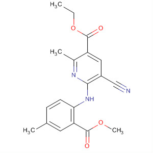 837412-28-9  3-Pyridinecarboxylic acid,5-cyano-6-[[2-(methoxycarbonyl)-4-methylphenyl]amino]-2-methyl-, ethylester