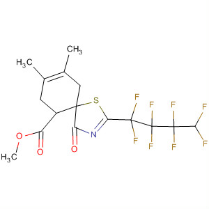 837417-02-4  1-Thia-3-azaspiro[4.5]deca-2,8-diene-6-carboxylic acid,8,9-dimethyl-2-(1,1,2,2,3,3,4,4-octafluorobutyl)-4-oxo-, methyl ester