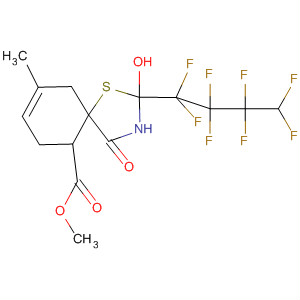 837417-06-8  1-Thia-3-azaspiro[4.5]dec-8-ene-6-carboxylic acid,2-hydroxy-9-methyl-2-(1,1,2,2,3,3,4,4-octafluorobutyl)-4-oxo-, methylester