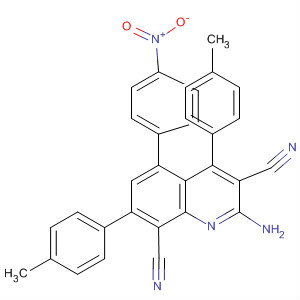 837425-87-3  3,8-Quinolinedicarbonitrile,2-amino-4,7-bis(4-methylphenyl)-5-(4-nitrophenyl)-