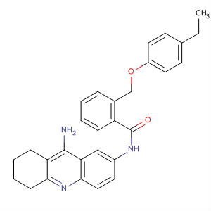 828930-88-7  Benzamide,N-(9-amino-5,6,7,8-tetrahydro-2-acridinyl)-2-[(4-ethylphenoxy)methyl]-