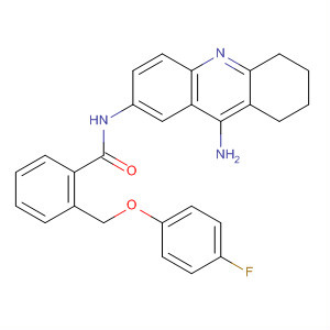 828930-89-8  Benzamide,N-(9-amino-5,6,7,8-tetrahydro-2-acridinyl)-2-[(4-fluorophenoxy)methyl]-