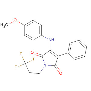 828932-01-0  1H-Pyrrole-2,5-dione,3-[(4-methoxyphenyl)amino]-4-phenyl-1-(3,3,3-trifluoropropyl)-