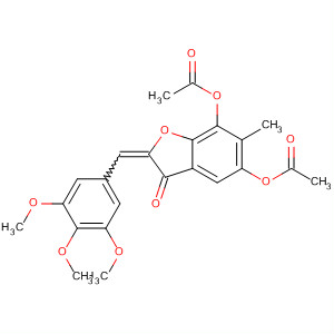 828940-28-9  3(2H)-Benzofuranone,4,6-bis(acetyloxy)-5-methyl-2-[(3,4,5-trimethoxyphenyl)methylene]-