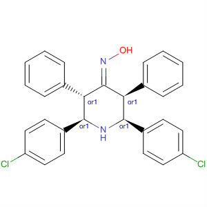 828941-13-5  4-Piperidinone, 2,6-bis(4-chlorophenyl)-3,5-diphenyl-, oxime,(2R,3S,5S,6S)-rel- 828941-13-5  4-Piperidinone, 2,6-bis(4-chlorophenyl)-3,5-diphenyl-, oxime,(2R,3S,5S,6S)-rel-