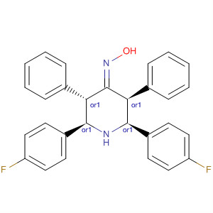828941-17-9  4-Piperidinone, 2,6-bis(4-fluorophenyl)-3,5-diphenyl-, oxime,(2R,3S,5S,6S)-rel- 828941-17-9  4-Piperidinone, 2,6-bis(4-fluorophenyl)-3,5-diphenyl-, oxime,(2R,3S,5S,6S)-rel-