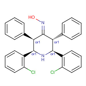 828941-19-1  4-Piperidinone, 2,6-bis(2-chlorophenyl)-3,5-diphenyl-, oxime,(2R,3R,5R,6S)-rel- 828941-19-1  4-Piperidinone, 2,6-bis(2-chlorophenyl)-3,5-diphenyl-, oxime,(2R,3R,5R,6S)-rel-