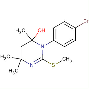 82899-16-9  4-Pyrimidinol,3-(4-bromophenyl)-3,4,5,6-tetrahydro-4,6,6-trimethyl-2-(methylthio)-