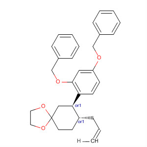 83002-20-4  1,4-Dioxaspiro[4.5]decane,7-[2,4-bis(phenylmethoxy)phenyl]-8-(2-propenyl)-, trans-