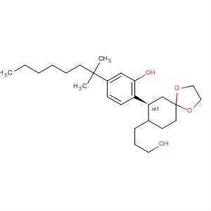 83002-55-5  1,4-Dioxaspiro[4.5]decane-8-propanol,7-[4-(1,1-dimethylheptyl)-2-hydroxyphenyl]-, trans-