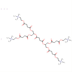 830322-79-7  3,8,11,16,19,24-Hexaoxahexacosane-1,26-diaminium,10,17-bis[[1,4-dioxo-4-[2-(trimethylammonio)ethoxy]butoxy]methyl]-N,N,N,N',N',N'-hexamethyl-4,7,12,15,20,23-hexaoxo-, tetraiodide