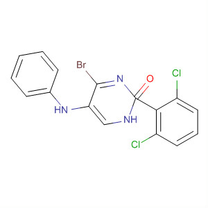 830326-02-8  3(2H)-Pyridazinone, 4-bromo-2-(2,6-dichlorophenyl)-5-(phenylamino)-