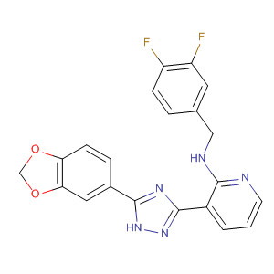 830332-63-3  2-Pyridinamine,3-[5-(1,3-benzodioxol-5-yl)-1H-1,2,4-triazol-3-yl]-N-[(3,4-difluorophenyl)methyl]-