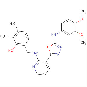 830333-24-9  2-Pyridinamine,3-[5-[(3,4-dimethoxyphenyl)amino]-1,3,4-oxadiazol-2-yl]-N-[(3,4-dimethoxyphenyl)methyl]-