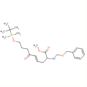 830335-10-9  4-Nonenoic acid,9-[[(1,1-dimethylethyl)dimethylsilyl]oxy]-6-oxo-2-[[(phenylmethoxy)carbonyl]amino]-, methyl ester, (4E)-