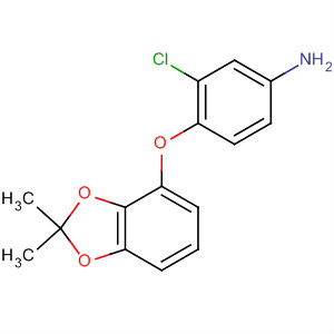 83054-48-2  Benzenamine, 3-chloro-4-[(2,2-dimethyl-1,3-benzodioxol-4-yl)oxy]-