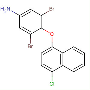 83054-70-0  Benzenamine, 3,5-dibromo-4-[(4-chloro-1-naphthalenyl)oxy]-