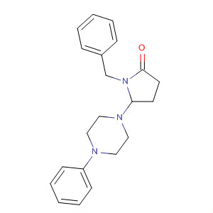 831170-42-4  2-Pyrrolidinone, 1-(phenylmethyl)-5-(4-phenyl-1-piperazinyl)-