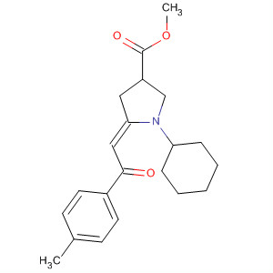 831182-24-2  3-Pyrrolidinecarboxylic acid,1-cyclohexyl-5-[2-(4-methylphenyl)-2-oxoethylidene]-, methyl ester, (5Z)-