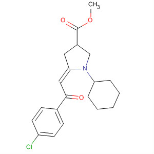 831182-28-6  3-Pyrrolidinecarboxylic acid,5-[2-(4-chlorophenyl)-2-oxoethylidene]-1-cyclohexyl-, methyl ester, (5Z)-