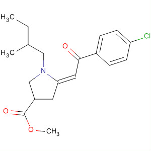 831182-38-8  3-Pyrrolidinecarboxylic acid,5-[2-(4-chlorophenyl)-2-oxoethylidene]-1-(2-methylbutyl)-, methyl ester,(5Z)-