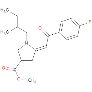 831182-40-2  3-Pyrrolidinecarboxylic acid,5-[2-(4-fluorophenyl)-2-oxoethylidene]-1-(2-methylbutyl)-, methyl ester,(5Z)-