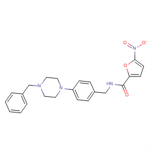 831203-70-4  2-Furancarboxamide,5-nitro-N-[[4-[4-(phenylmethyl)-1-piperazinyl]phenyl]methyl]-