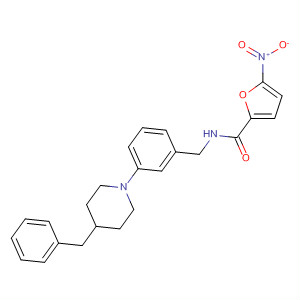 831203-74-8  2-Furancarboxamide,5-nitro-N-[[3-[4-(phenylmethyl)-1-piperidinyl]phenyl]methyl]-