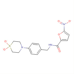 831203-77-1  2-Furancarboxamide,N-[[4-(1,1-dioxido-4-thiomorpholinyl)phenyl]methyl]-5-nitro-