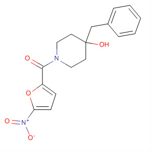831203-95-3  4-Piperidinol, 1-[(5-nitro-2-furanyl)carbonyl]-4-(phenylmethyl)-