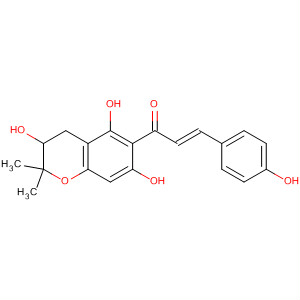 831227-05-5  2-Propen-1-one,1-(3,4-dihydro-3,5,7-trihydroxy-2,2-dimethyl-2H-1-benzopyran-6-yl)-3-(4-hydroxyphenyl)-, (2E)-