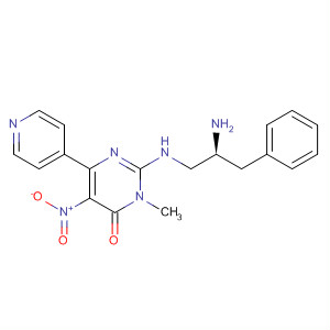 831231-61-9  4(3H)-Pyrimidinone,2-[[(2S)-2-amino-3-phenylpropyl]amino]-3-methyl-5-nitro-6-(4-pyridinyl)-