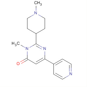 831231-83-5  4(3H)-Pyrimidinone, 3-methyl-2-(1-methyl-4-piperidinyl)-6-(4-pyridinyl)-