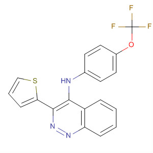 832081-78-4  2-Quinoxalinamine, 3-(2-thienyl)-N-[4-(trifluoromethoxy)phenyl]-