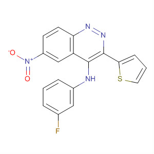 832081-89-7  2-Quinoxalinamine, N-(3-fluorophenyl)-6-nitro-3-(2-thienyl)-