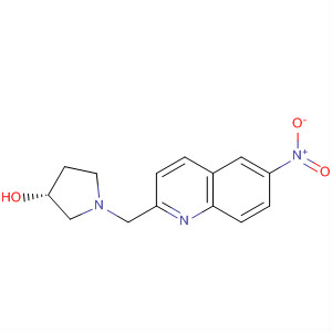 832102-04-2  3-Pyrrolidinol, 1-[(6-nitro-2-quinolinyl)methyl]-, (3R)-