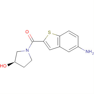 832103-03-4  3-Pyrrolidinol, 1-[(5-aminobenzo[b]thien-2-yl)carbonyl]-, (3R)-