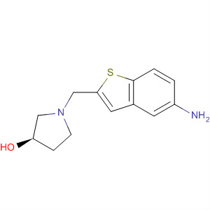 832103-04-5  3-Pyrrolidinol, 1-[(5-aminobenzo[b]thien-2-yl)methyl]-, (3R)-