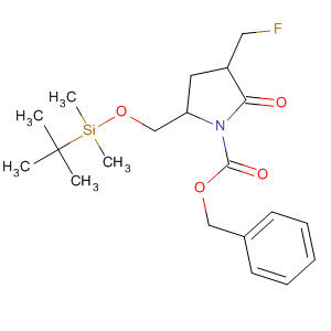832133-00-3  1-Pyrrolidinecarboxylic acid,5-[[[(1,1-dimethylethyl)dimethylsilyl]oxy]methyl]-3-(fluoromethyl)-2-oxo-,phenylmethyl ester, (3S,5S)-