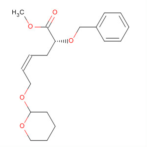 832151-53-8  4-Hexenoic acid, 2-(phenylmethoxy)-6-[(tetrahydro-2H-pyran-2-yl)oxy]-,methyl ester, (2R,4Z)-