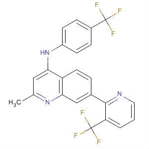 832692-82-7  4-Quinolinamine,2-methyl-N-[4-(trifluoromethyl)phenyl]-7-[3-(trifluoromethyl)-2-pyridinyl]-