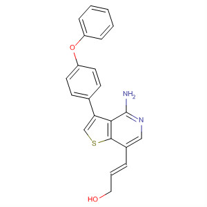 832696-96-5  2-Propen-1-ol,3-[4-amino-3-(4-phenoxyphenyl)thieno[3,2-c]pyridin-7-yl]-, (2E)-