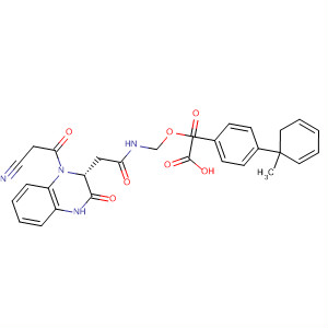 832744-93-1  [1,1'-Biphenyl]-2-carboxylic acid,4'-[[[[(2R)-1-(cyanoacetyl)-1,2,3,4-tetrahydro-3-oxo-2-quinoxalinyl]acetyl]amino]methyl]-, methyl ester