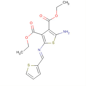 833459-88-4  3,4-Thiophenedicarboxylic acid,2-amino-5-[(E)-(2-thienylmethylene)amino]-, diethyl ester
