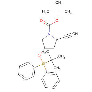 833473-79-3  1-Pyrrolidinecarboxylic acid,4-[[(1,1-dimethylethyl)diphenylsilyl]oxy]-2-ethynyl-, 1,1-dimethylethylester, (2R,4R)-