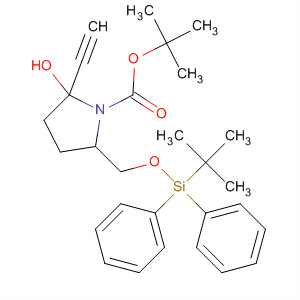 833473-90-8  1-Pyrrolidinecarboxylic acid,5-[[[(1,1-dimethylethyl)diphenylsilyl]oxy]methyl]-2-ethynyl-2-hydroxy-,1,1-dimethylethyl ester, (5S)-